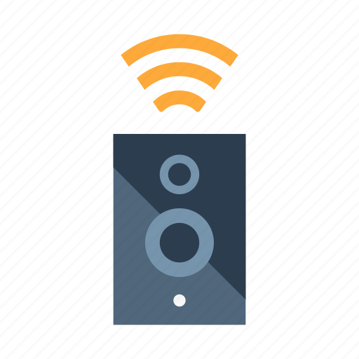 Audio, device, internet of things, speaker, stereo, wireless, wireless speaker icon - Download on Iconfinder