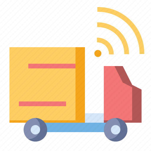 Delivery, logistics, smart, truck icon - Download on Iconfinder