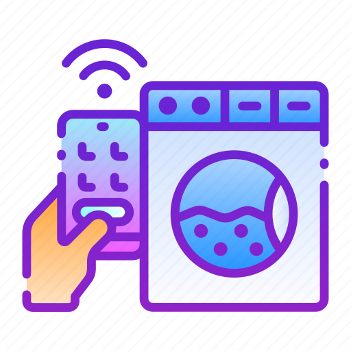 Smart, home, wifi, remote, control, washing, machine icon - Download on Iconfinder