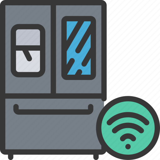 Smart, fridge, tech, iot, appliance, wireless icon - Download on Iconfinder
