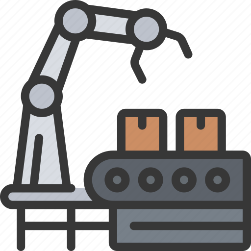 Smart, manufacturing, tech, iot, production, robot, arm icon - Download on Iconfinder