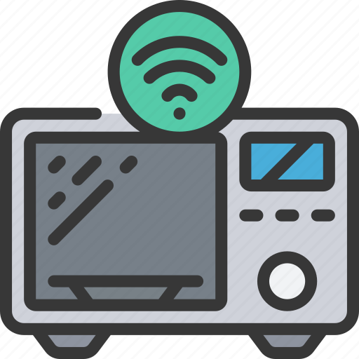 Smart, microwave, tech, iot, appliance, wireless icon - Download on Iconfinder