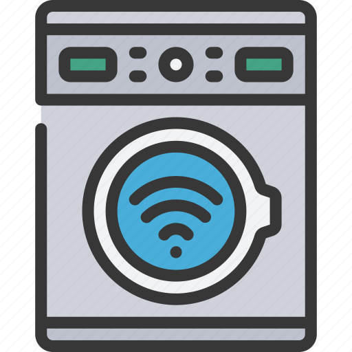 Smart, washing, machine, tech, iot, home, appliance icon - Download on Iconfinder