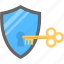 antivirus shield, passcode, protection unlock, safety lock, security key 