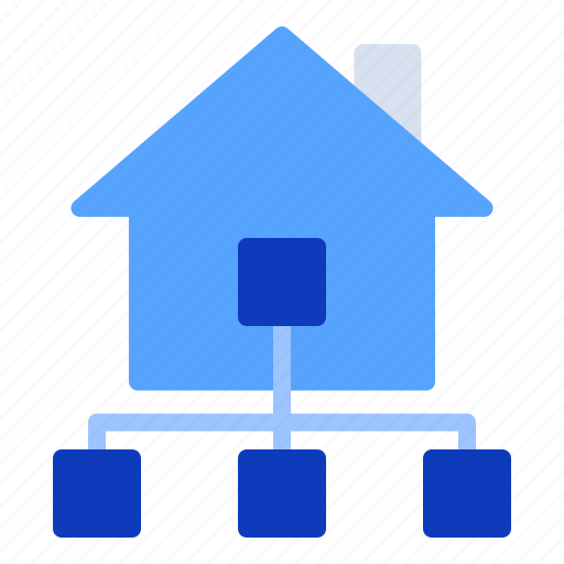 Home, network, internet, sharing, house icon - Download on Iconfinder