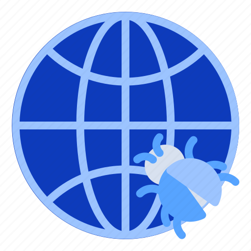Malware, internet, virus, globe, bug icon - Download on Iconfinder