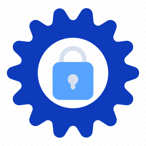 Setting, gear, lock, security, configuration icon - Download on Iconfinder