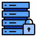 database, padlock, protection, lock, data
