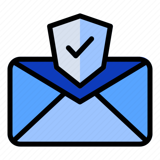 Email, security, approved, shield, checkmark icon - Download on Iconfinder