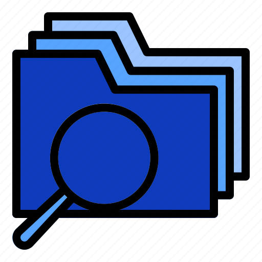 1, find, folder, search, document, magnifier icon - Download on Iconfinder