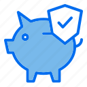 1, bank, pig, shield, saving, money