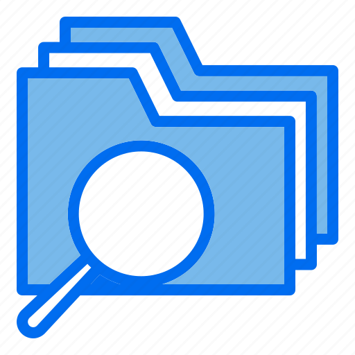 Find, folder, search, document, magnifier icon - Download on Iconfinder