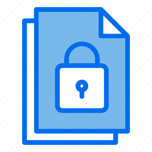 Lock, file, document, security, protection icon - Download on Iconfinder