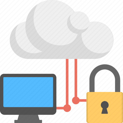 Cloud computing, computer security, data security, online network, protected system icon - Download on Iconfinder