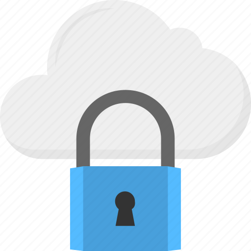 Cloud backup, cloud data, cloud network, data protection, padlock security icon - Download on Iconfinder