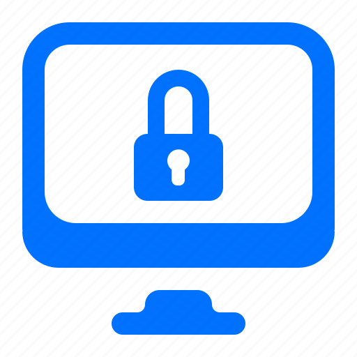 Computer, lock, monitor icon - Download on Iconfinder