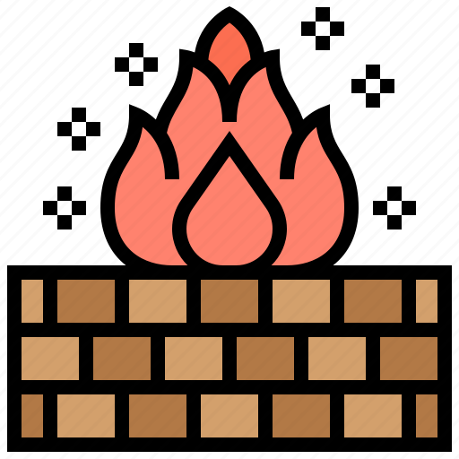 Brick, burning, firewall, protection, security icon - Download on Iconfinder