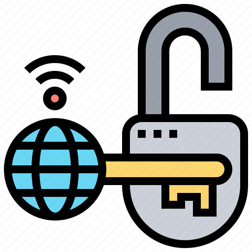 Cyber, global, key, padlock, security icon - Download on Iconfinder
