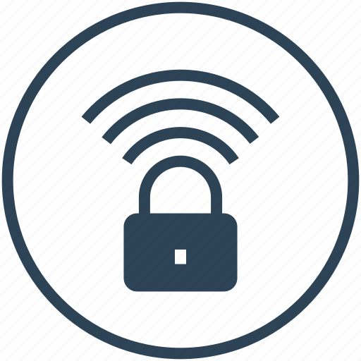 Lock, wifi, security, protection, signals icon - Download on Iconfinder
