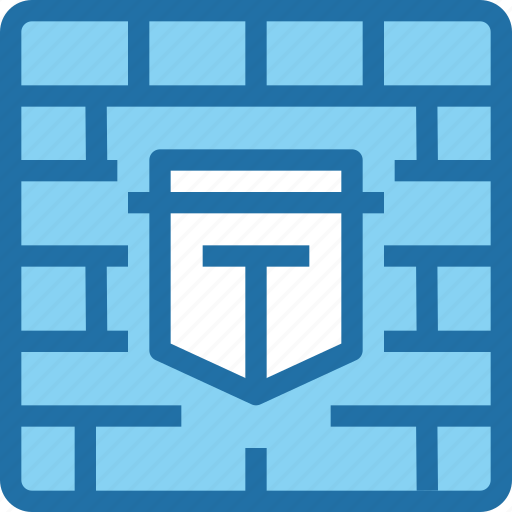 Firewall, padlock, secure, security, wall icon - Download on Iconfinder