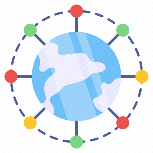 Global network, global connections, global nodes, worldwide network, worldwide connection icon - Download on Iconfinder