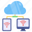 cloud hosting, cloud devices, cloud network, cloud connection, cloud technology 
