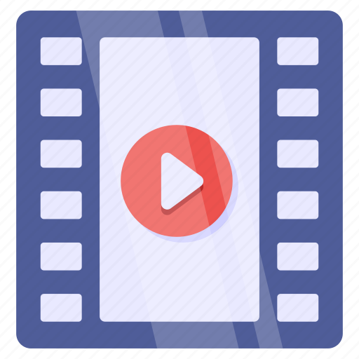 Video reel, cinematography, multimedia, filmmaking, film reel icon - Download on Iconfinder