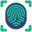 biometric, scan, cybersecurity, secure, thumbprint 