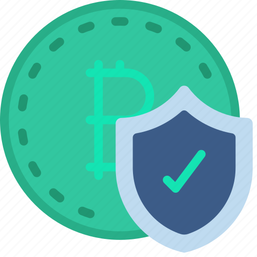 Bitcoin, protection, cybersecurity, secure, protected icon - Download on Iconfinder