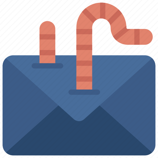 Email, worm, cybersecurity, secure, mail icon - Download on Iconfinder
