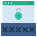 password, unlock, website, cybersecurity, secure