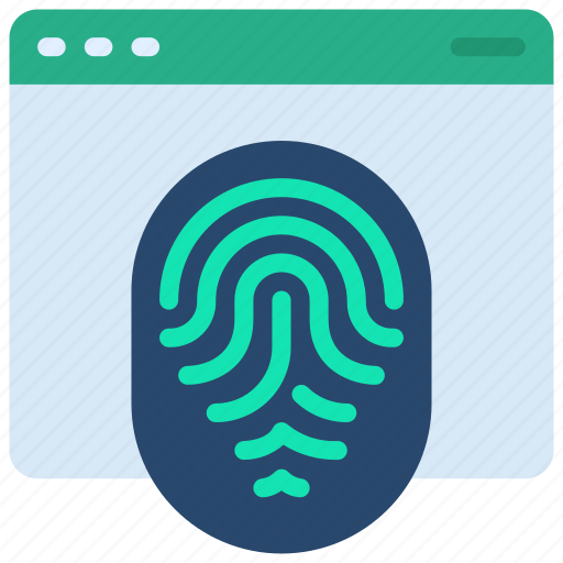 Website, biometrics, cybersecurity, secure, thumbprint icon - Download on Iconfinder