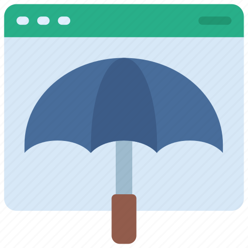 Website, cover, cybersecurity, secure, umbrella icon - Download on Iconfinder