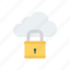 cloud, lock, privacy, security 