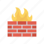 fire, protection, security, wall 
