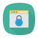 browser, lock, password, secure