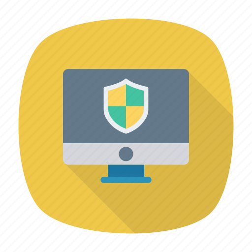 Monitor, protect, security, shield icon - Download on Iconfinder