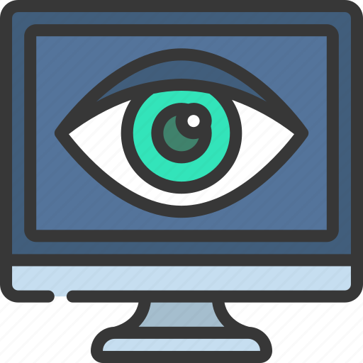 Computer, vision, cybersecurity, secure, visualise icon - Download on Iconfinder