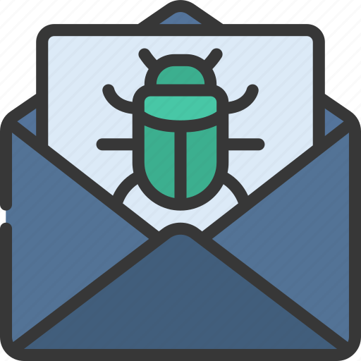 Email, bug, cybersecurity, secure, emails icon - Download on Iconfinder