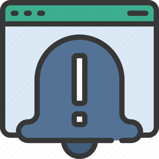 Website, alert, cybersecurity, secure, alarm icon - Download on Iconfinder