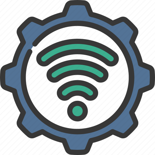 Wifi, settings, cybersecurity, secure, wireless icon - Download on Iconfinder