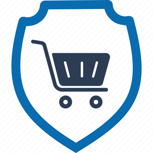 Shopping, shield, ecommerce, protection, safety, shopping shield icon - Download on Iconfinder