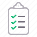 checklist, clipboard, document, interview, sheet