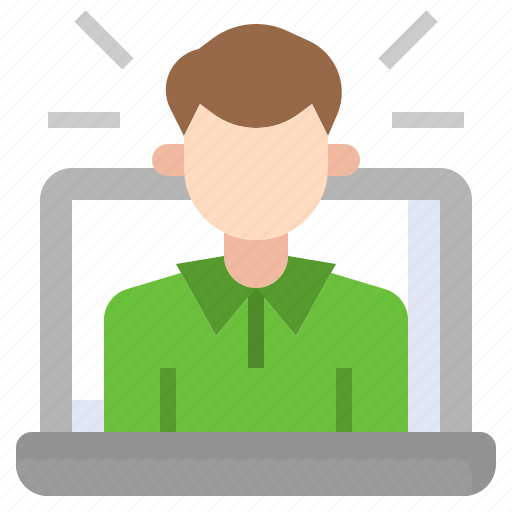 Job, videocall, interview, communications, online icon - Download on Iconfinder