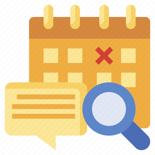 Search, interview, time, loupe, schedule, calendar, date icon - Download on Iconfinder