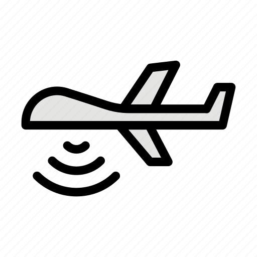 Airplane, investigate, signal, detection, drone icon - Download on Iconfinder