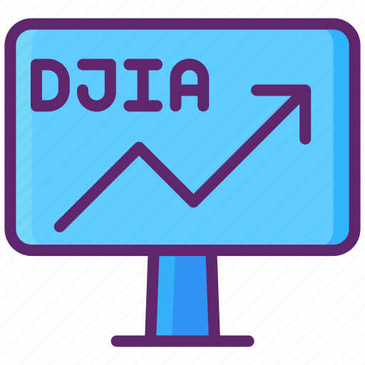 Djia, dow jones industrial average, investing, investment, stock market icon - Download on Iconfinder
