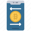 mobile, bitcoin, trading, crypto
