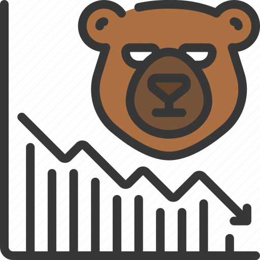Bear, market, bearish, stockmarket icon - Download on Iconfinder