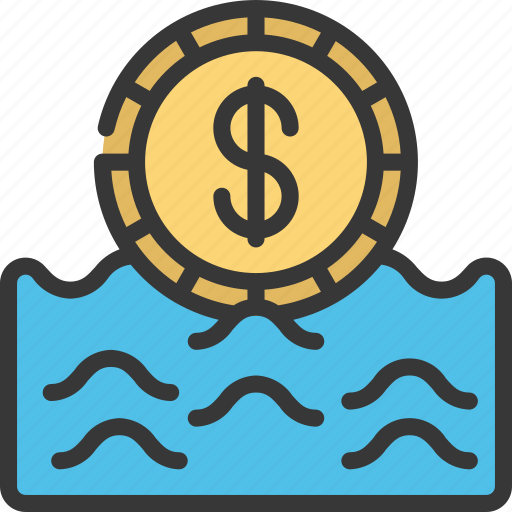 Cash, flow, money, water icon - Download on Iconfinder